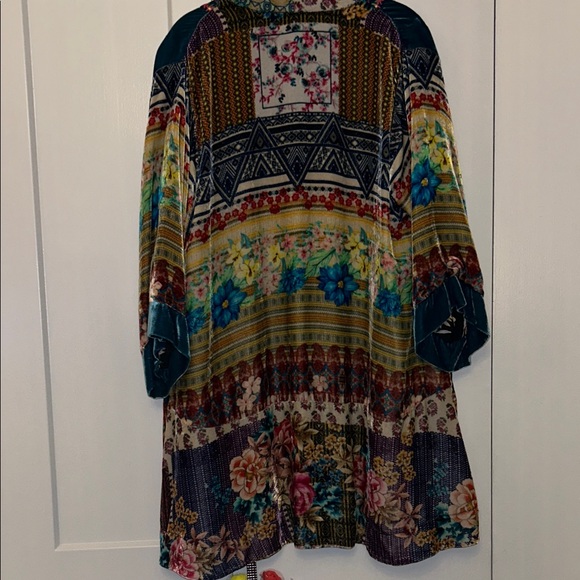 Johnny Was Multicolor Floral Kimono - Picture 7 of 10